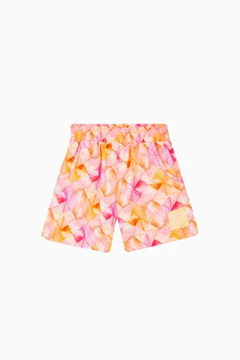 Batiste Printed Shorts in Poplin Cotton
