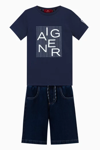 Square Logo T-shirt in Cotton