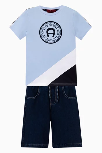 Circle Logo Graphic T-shirt in Cotton