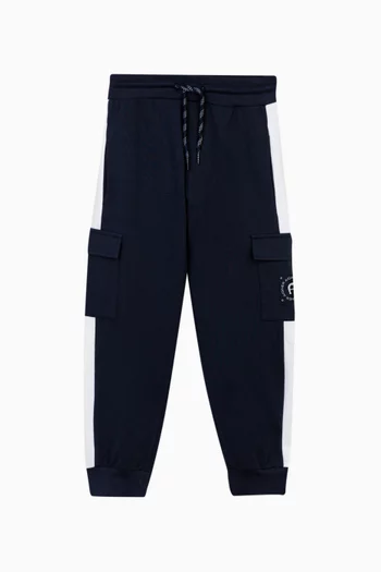 Logo Cargo Sweatpants in Jersey