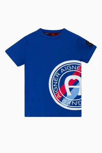 Logo Print T-shirt in Cotton