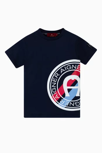 Logo Print T-shirt in Cotton