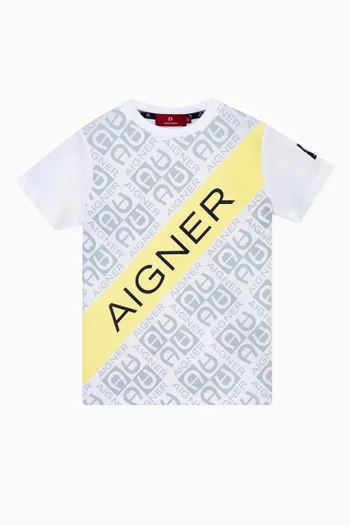 Monogram Logo T-shirt in Cotton