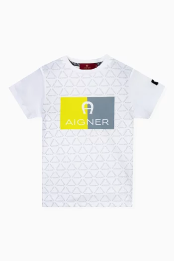 Two-tone Logo T-shirt in Cotton