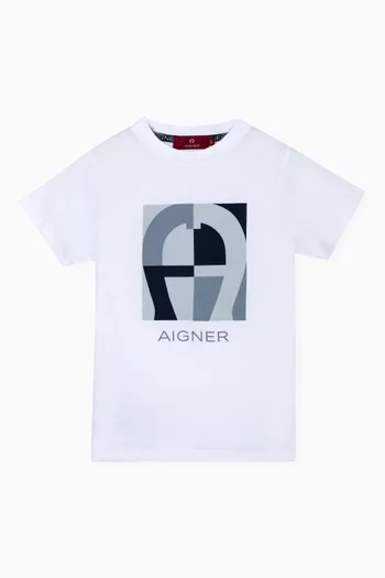 Graphic Logo-print T-shirt in Cotton