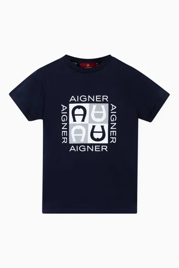 Logo-print T-shirt in Cotton-jersey