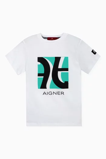 Logo-print T-shirt in Cotton-jersey