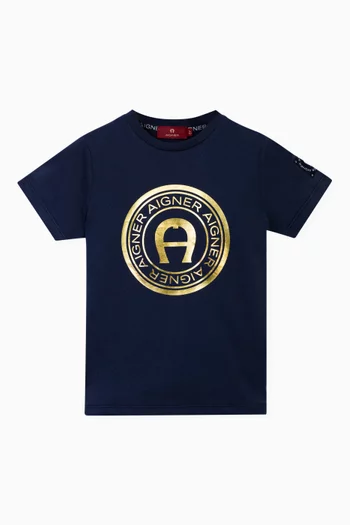 Circle Logo Graphic T-shirt in Cotton