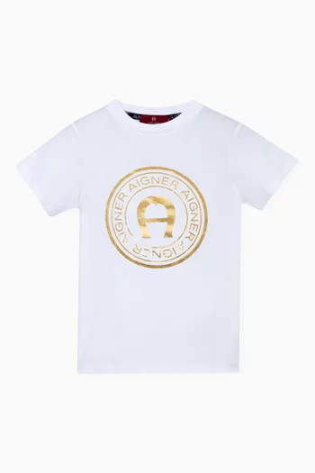Circle Logo Graphic T-shirt in Cotton