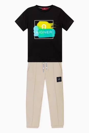 Relaxed Chino Sweatpants in Cotton