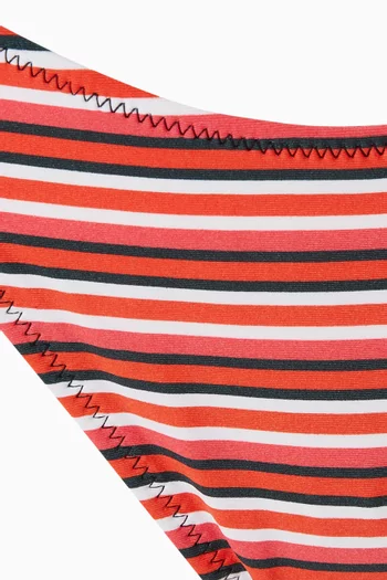 قطعة بيكيني سفلية بوجهين وأربطة