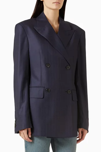 Double-breasted Blazer in Wool