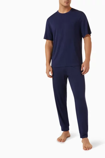 Henry Short-sleeve Long Pyjama Set in Tencel™ Modal