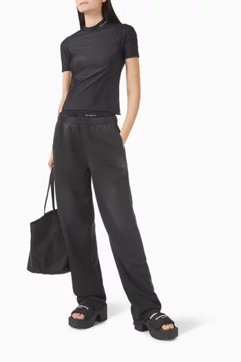 Pre-styled Bike-short Sweatpants in Cotton