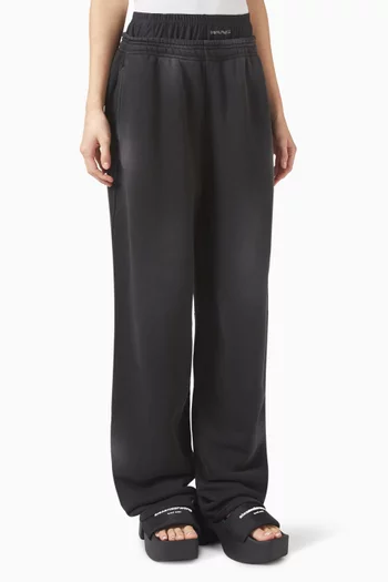 Pre-styled Bike-short Sweatpants in Cotton