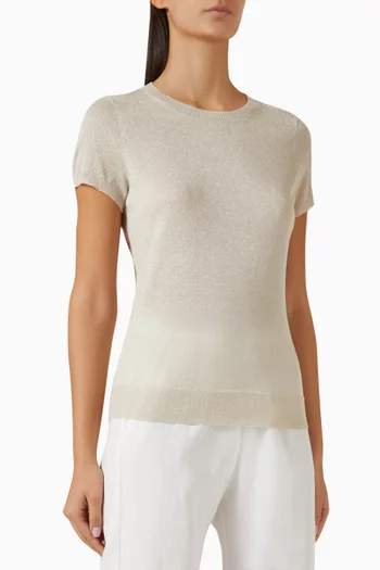 Knit Sweater in Lamé