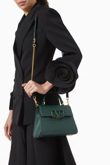 Small VSLING Handbag in Grainy Calfskin