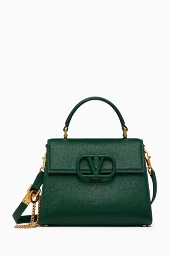Small VSLING Handbag in Grainy Calfskin