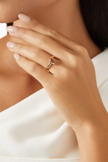 Perfect Pair Topaz Ring in 10kt Yellow Gold