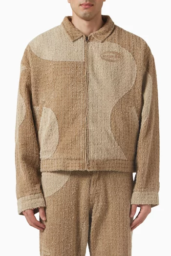 Groove Panel Jacket in Denim