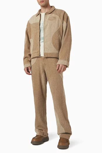 Groove Panel Pants in Denim