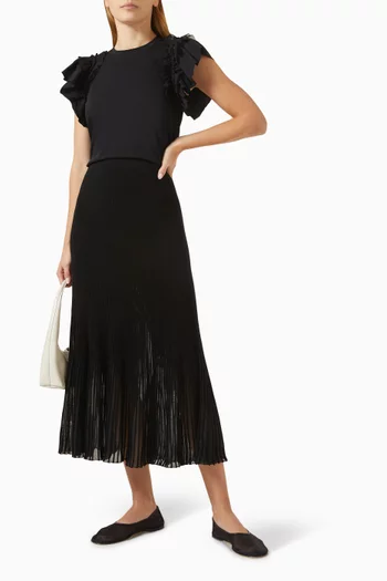 Leia Frill Top in Cotton