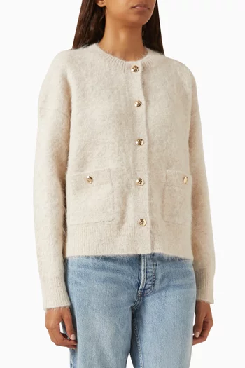 كارديغان بوبي نسيج صوف