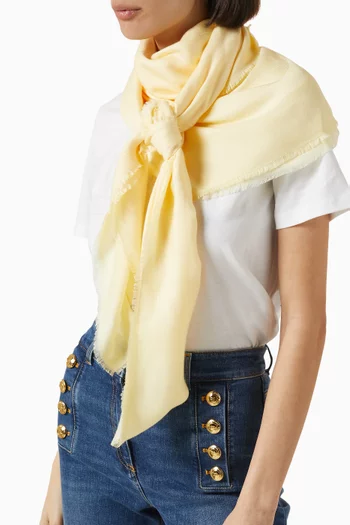 Diamond Jacquard Pashmina Scarf in Viscose-modal
