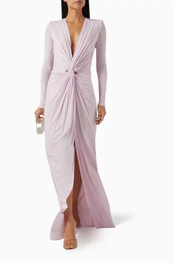 Red Carpet Gown in Cupro-jersey