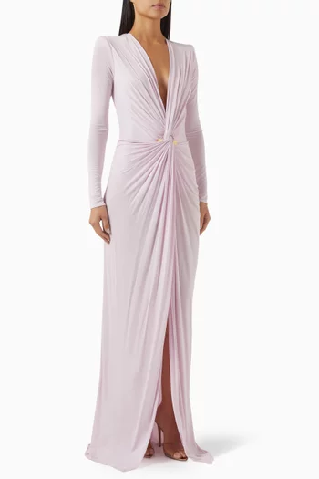 Red Carpet Gown in Cupro-jersey