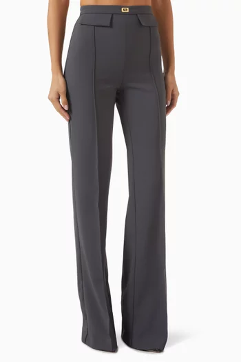 Tailored Pants in Stretch Crêpe