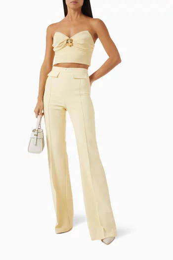 Tailored Pants in Stretch Crêpe