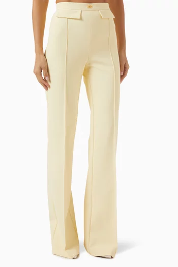 Tailored Pants in Stretch Crêpe