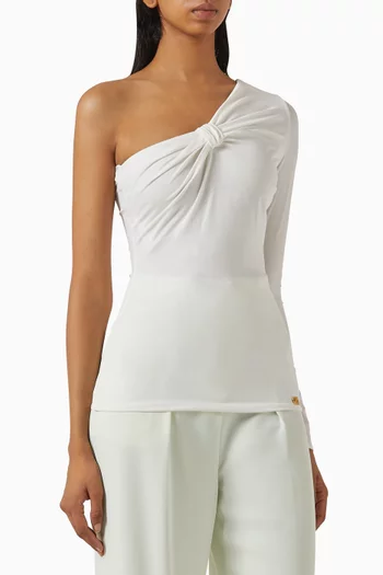 One-shoulder Top in Jersey
