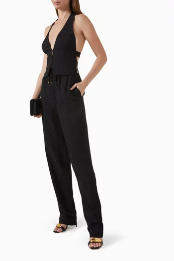 Monogram Sweatpants in Satin