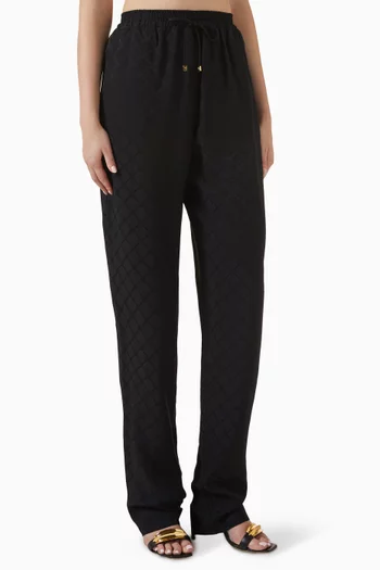 Monogram Sweatpants in Satin