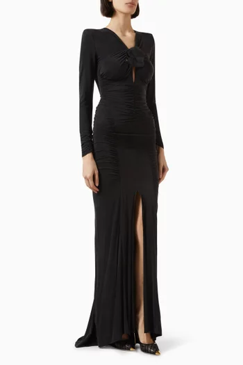 Red Carpet Dress in Cupro-jersey