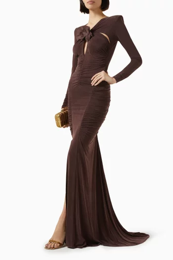 Red Carpet Dress in Cupro-jersey