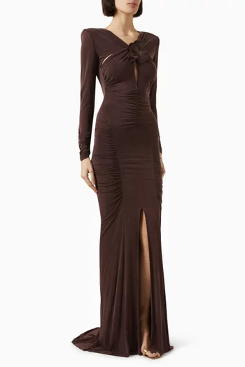 Red Carpet Dress in Cupro-jersey