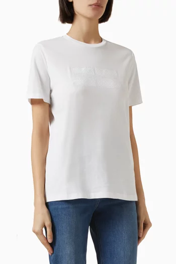Embroidered logo T-shirt in Jersey