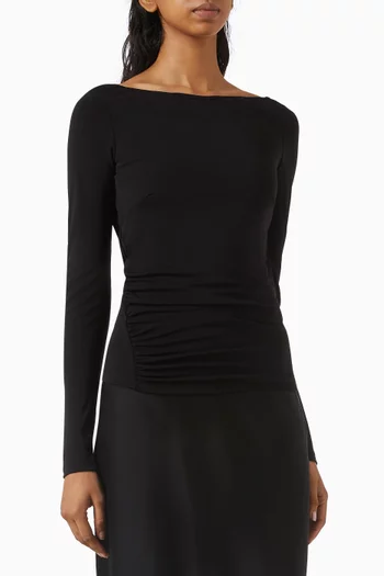 Draped Top in Viscose