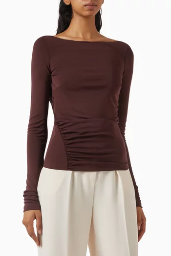 Draped Top in Viscose