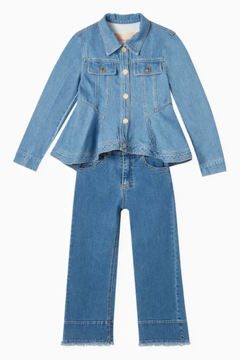 Fringe Jeans in Denim