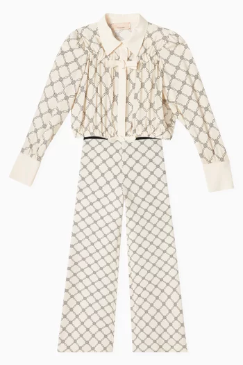Monogram-print Pants