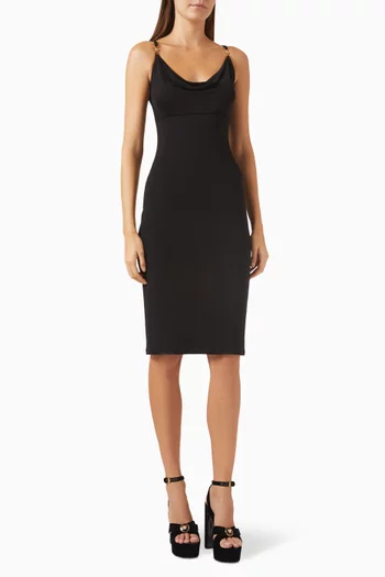 Medusa '95 Midi Dress in Stretch Crepe Jersey