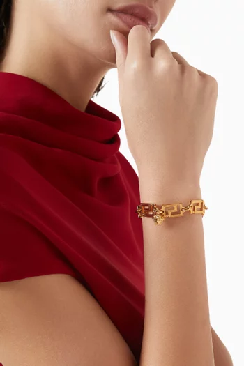 Greca Bracelet in Gold-tone Brass