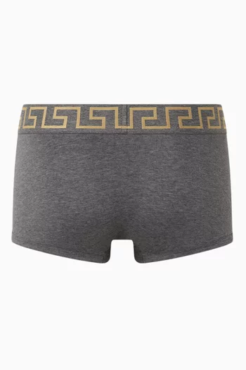 Greca Border Boxer Briefs in Organic Cotton