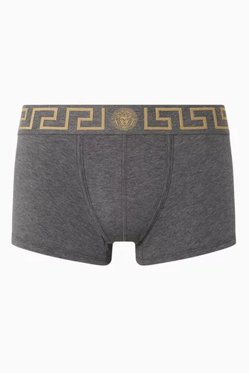 Greca Border Boxer Briefs in Organic Cotton