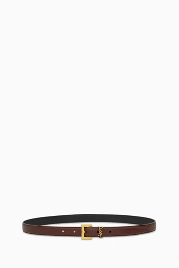 Cassandre Thin Belt in Leather