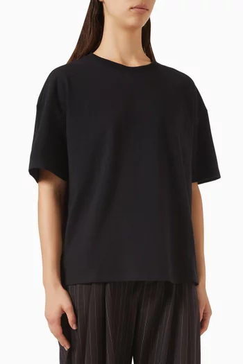 تي شيرت بقصة فضفاضة قطن عضوي